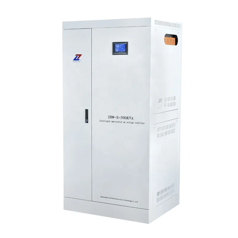 ZBW-S-500KVA super power 3 phase LCD smart servo full automatic compensated voltage regulator/stabilizer