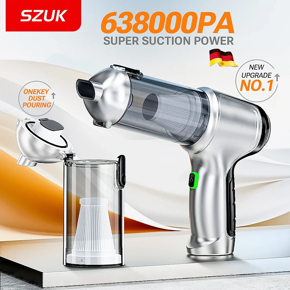 SZUK Wireless Portable Vacuum Cleaner Car Vacuum Cleaner Handheld Mini For Car Home Desktop Keyboard Cleaning cordless cleaner