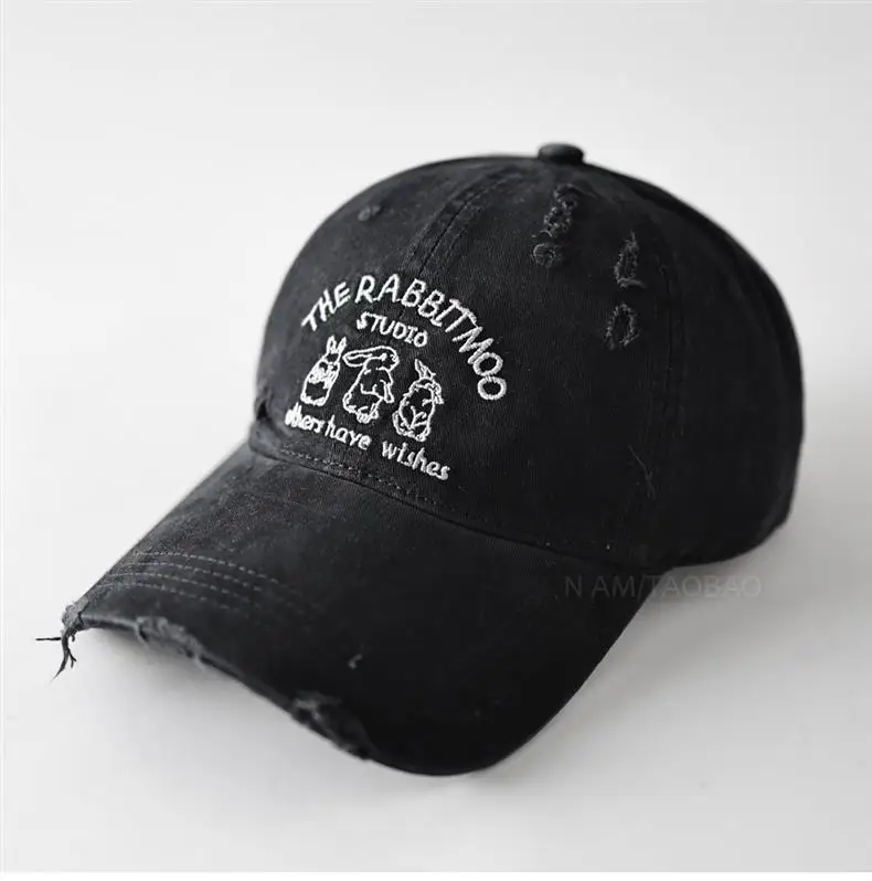 Japanese Retro Short-brimmed Tooling Baseball Cap Women Japanese Style Personalized Soft Top Casual Embroidery Sun Cap Men