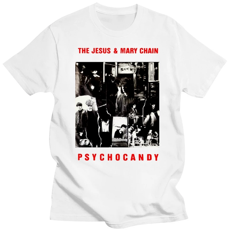 Funny Print Men T shirt Women cool tshirt JESUS AND MARY CHAIN PSYCHOCANDY T-SHIRT INDIE RETRO 80S SMALL MEDIUM LARGE XL