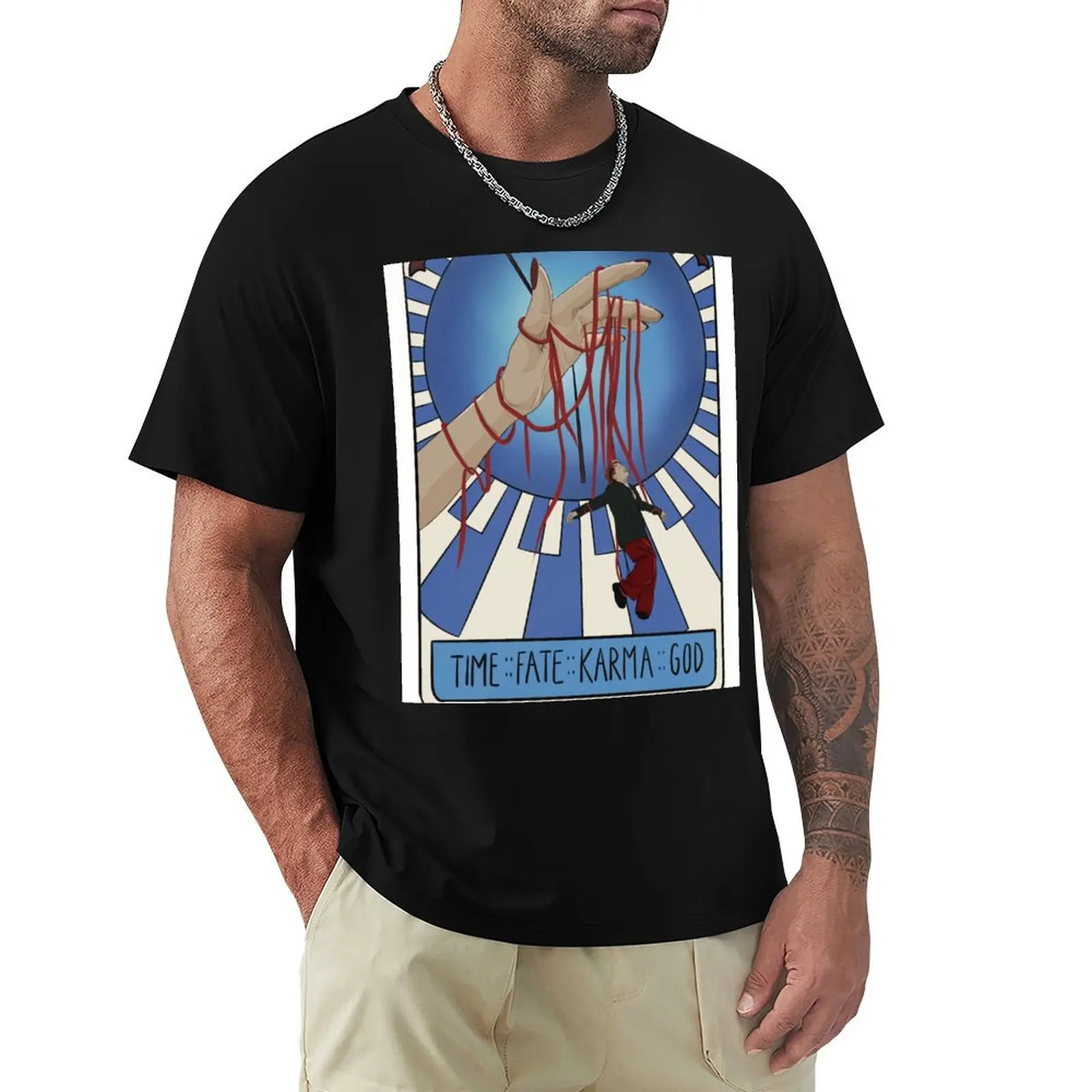 Time :: Fate :: Karma :: God T-Shirt Work Outdoor Short Sleeve Tee