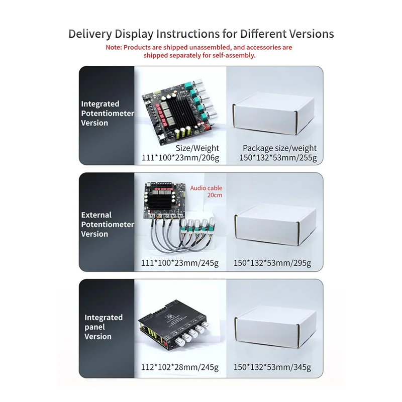 

New-ST21PRO Bluetooth Digital Audio Power Amplifier Board 2.1 Channel 100Wx2+200W Subwoofer TPA3221 Exceeds 3116