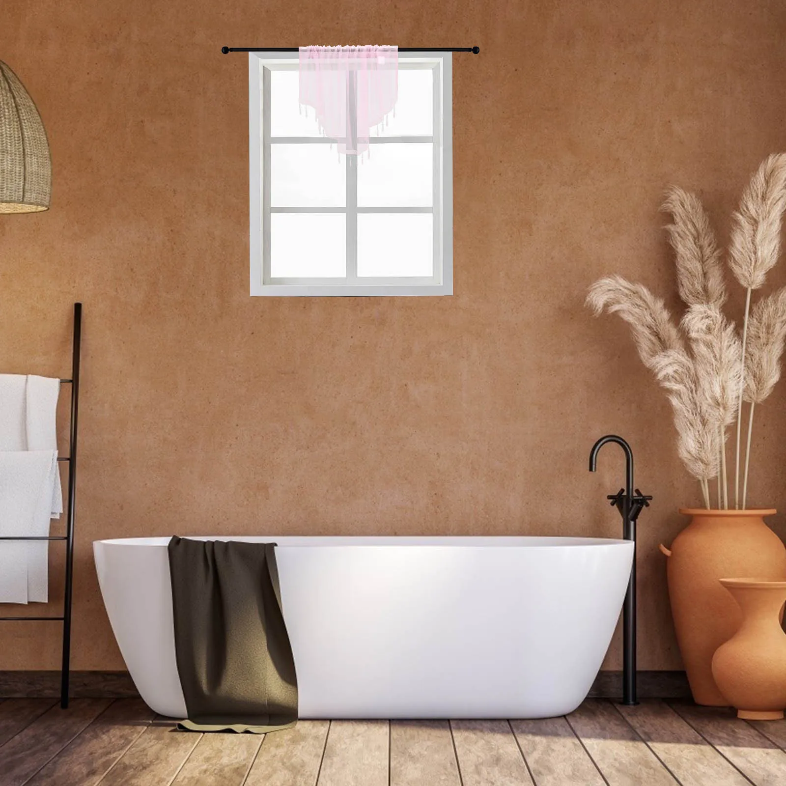 

Triangle Valance for Windows Polyester Solid Color Home Kitchen Bedroom Window Curtains Triangle Valances for Windows