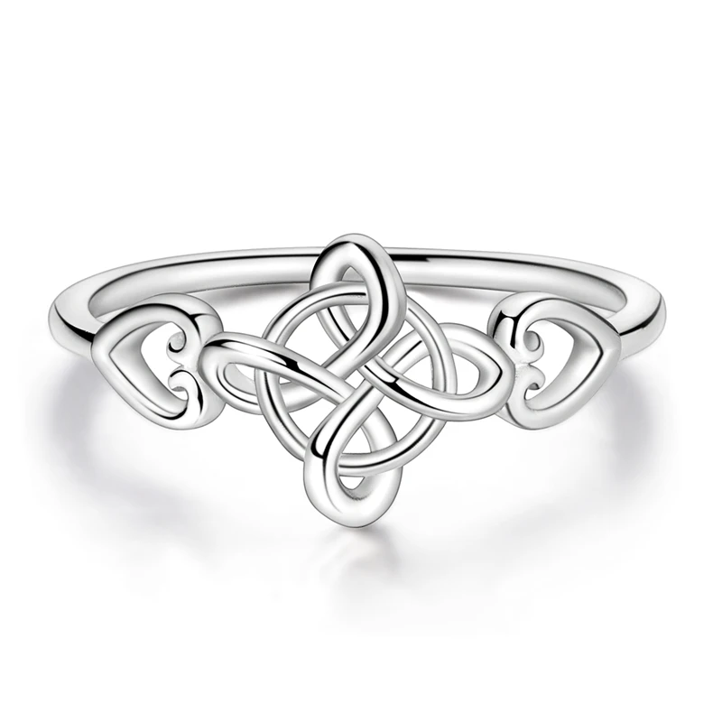 

Original Celtic Knot Rings 925 Sterling Silver Ring For Women Girls Jewelry Birthday Anniversary Gifts