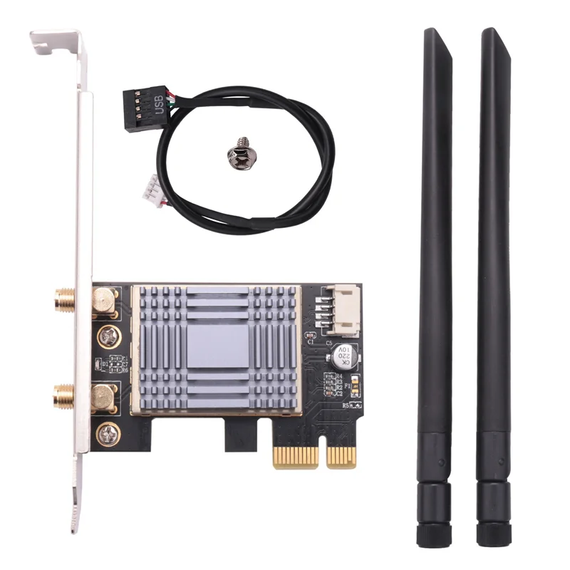 

ABT-5X N1202 AR5B22 2.4G/5G Dual Band PCIE Wi-Fi Network Card With Bluetooth 4.0 For Desktop Pcsand Servers Network Adapter