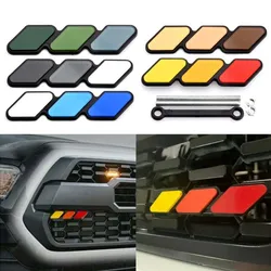 3 Kleuren Grille Badge Embleem Voor Toyota Tacoma Toendra 4Runner Trd Highlande Rav4 Chr Strip Luchtinlaat Auto Auto Accessoires