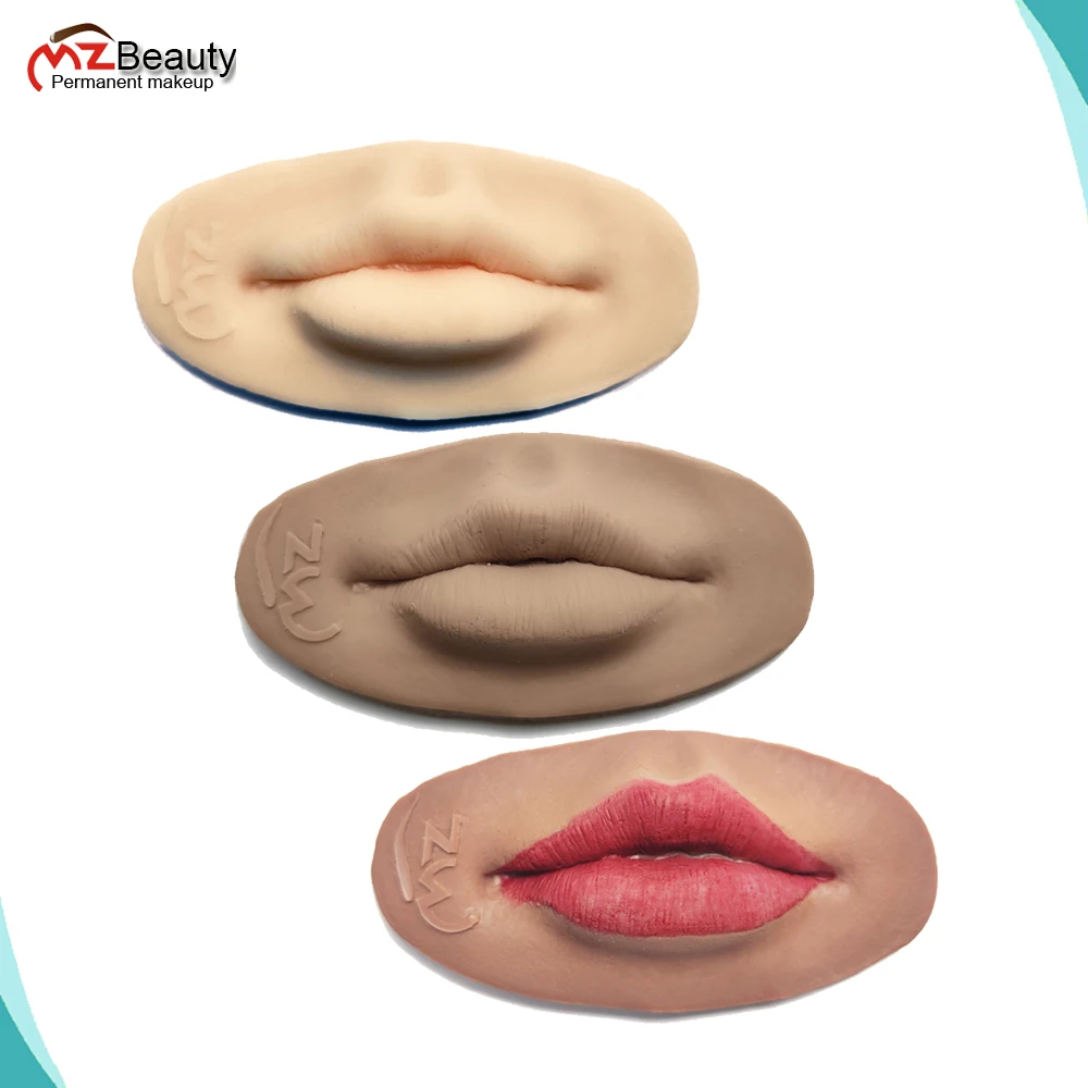 

Premium Soft 3D Lips Practice Silicone Skin For Permanent Makeup Artists Human Lip Blush Microblading Training Accessories