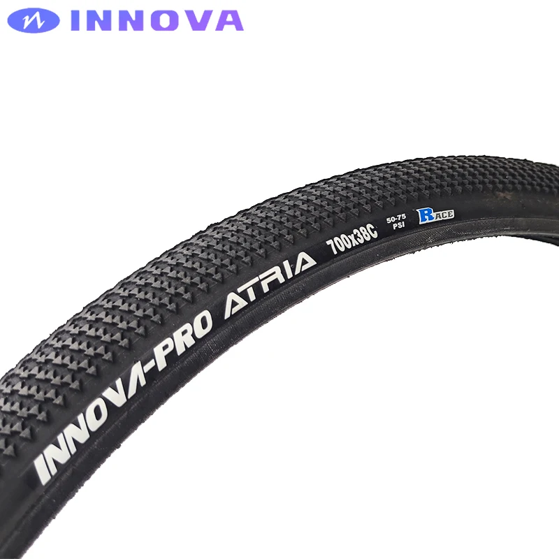 INNOVA Atria IA-2562 700x38c 40-622 Black Road Gravel Bicycle XC Off-Road MTB Bike Steel Wired Tires 50-75 PSI Cycling Parts