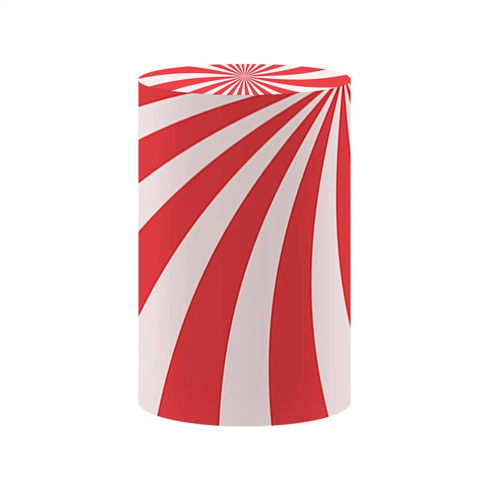 Mehofond Custom Cylinder Cover Backdrop Circus Polka Dots Birthday Party Plinths Cake Dessert Pedestal Background Decor Elastic