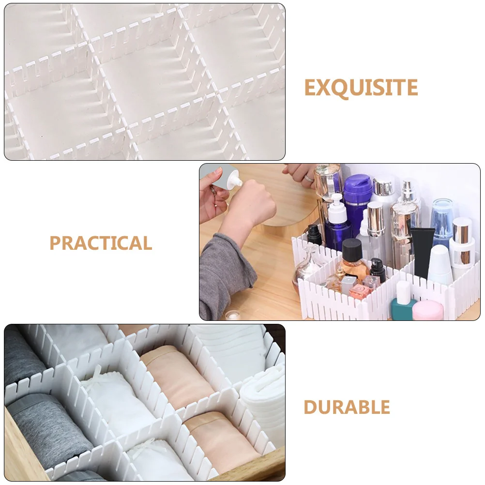 8pcs Plastic Drawer Dividers: The Ultimate DIY Drawer Organizer thumbnail