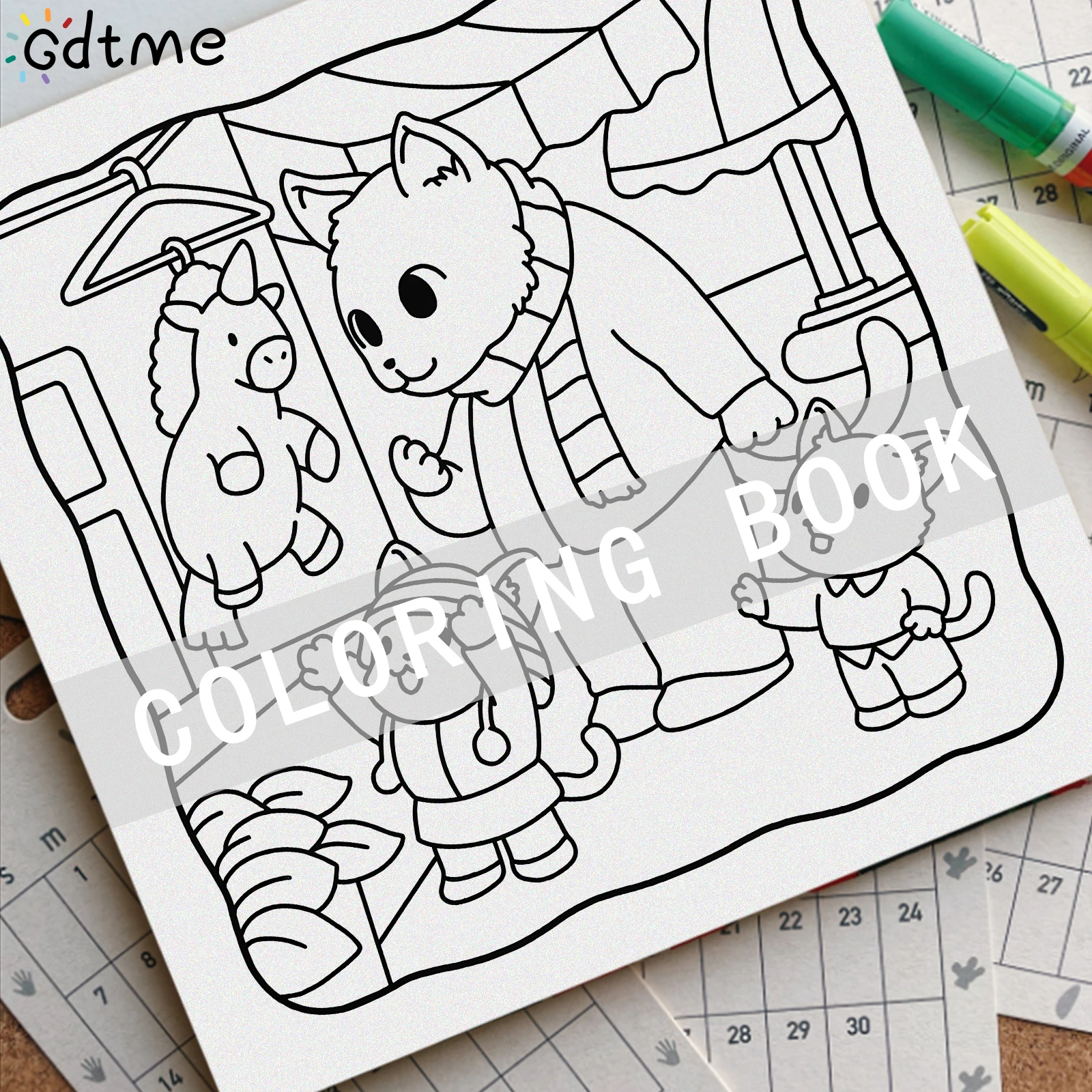 CINEMAL Malbuch für Erwachsene mit Cartoon-Motiven und Einfachen Mustern zur Entspannung DIY Mal- und Zeichenbücher – Detail 4