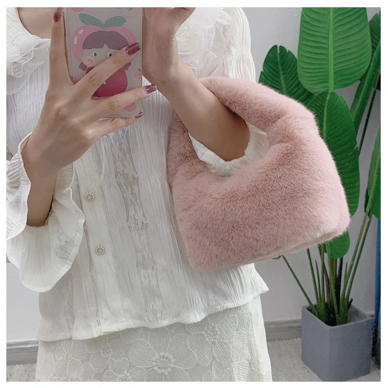 Women's Bag Clutches Faux Fur Bags For Women Luxury Crossbody Bags Fur Bags For Women Designer Handbags Bags For Women 2022