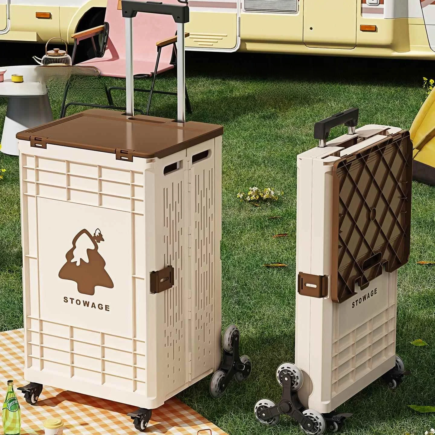 chariot-de-courses-portable-a-traction-manuelle-chariot-utilitaire-compact-pour-cuisine-camping-en-plein-air-chariot-a-roues-cadre-en-acier-inoxydable-materiau-pp