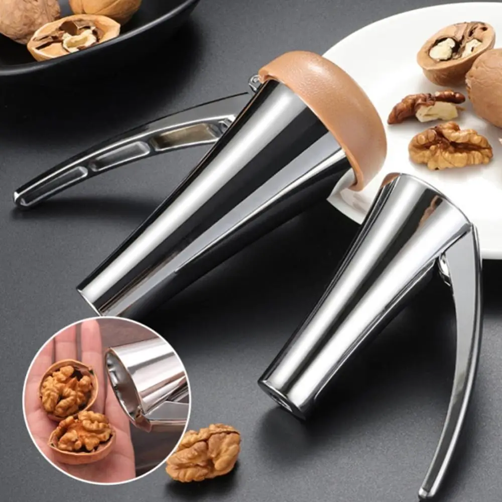 

Zinc Alloy Walnut Nut Shelling Tool Silver Reusable Pecan Nut Cracker Tool Nut Cracker Kitchen Accessories for Nut Walnut