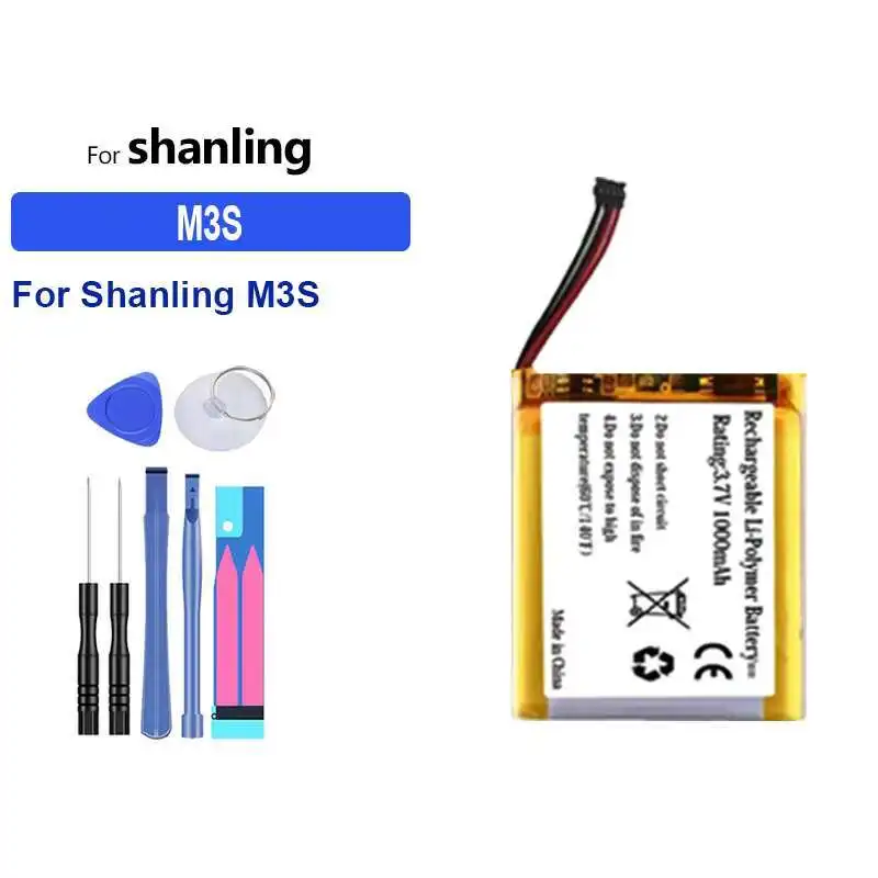 

High Capacity Battery 3220mAh-5000mAh for Shanling M3X M6 Plus M5S M3S Portable batteries