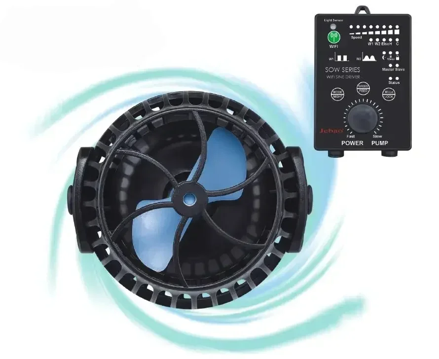 

Jebao OW SOW Wifi Series Intelligent Silent Powerful Wave Making Pump with Controller Suitable for Marine ReefsAquariumsFishTank