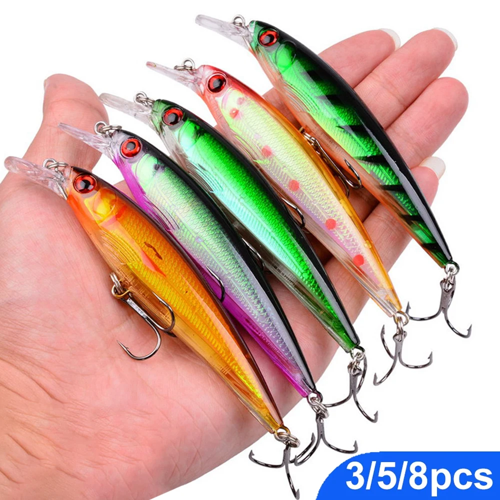2026 Fishing Lure Set Mini Crank Wobble Bait 11cm 13.5g Swimming Minnow Artificial Bait Random Set for Angling