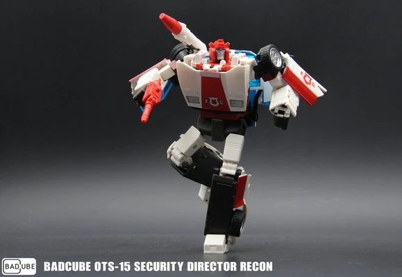 

New BadCube Toy Transforming Toys BC OTS-15 Security Director Recon RedAlert In Stock