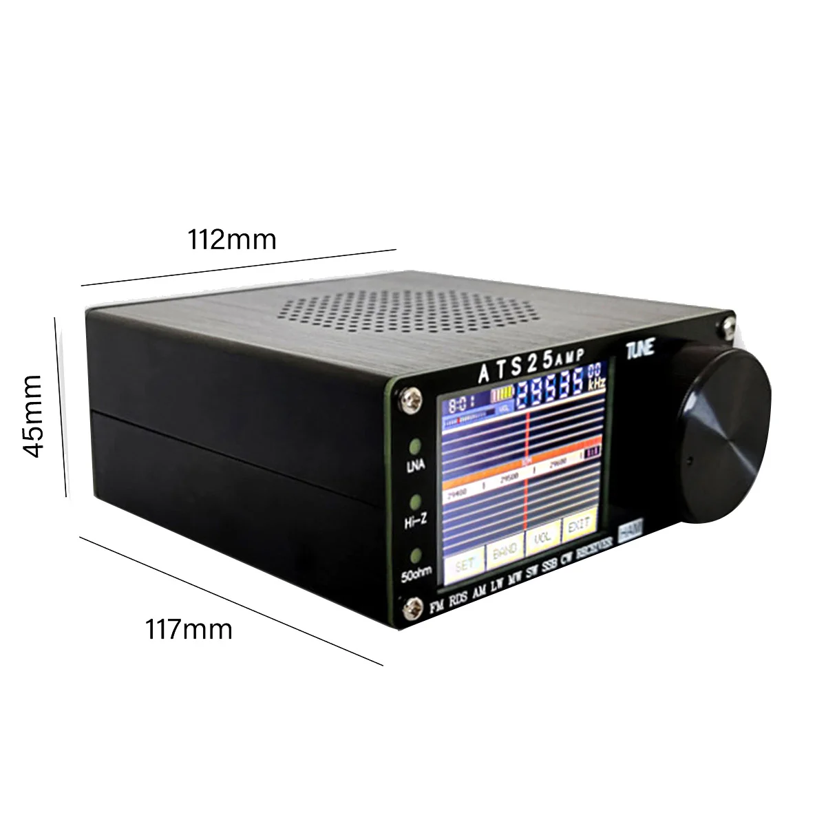 New 4.17 Firmware ATS25 AMP RDS Full Band Radio FM RDS AM LW MW SW SSB DSP Receiver with Spectrum Scanning