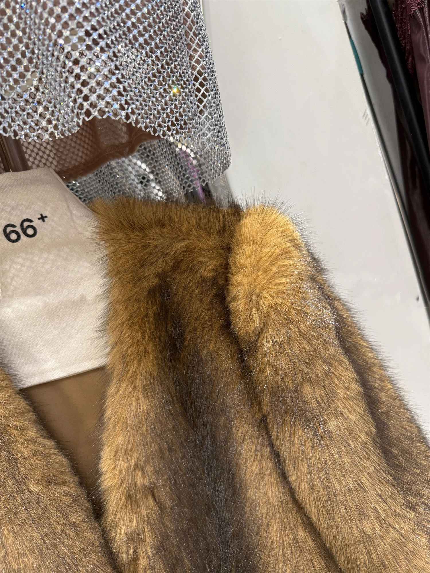 المرأة الخريف الشتاء فو الثعلب الفراء نصف كم رقيق معطف سيدة أنيقة الخامس الرقبة فو الفراء قصيرة فضفاضة أبلى #4