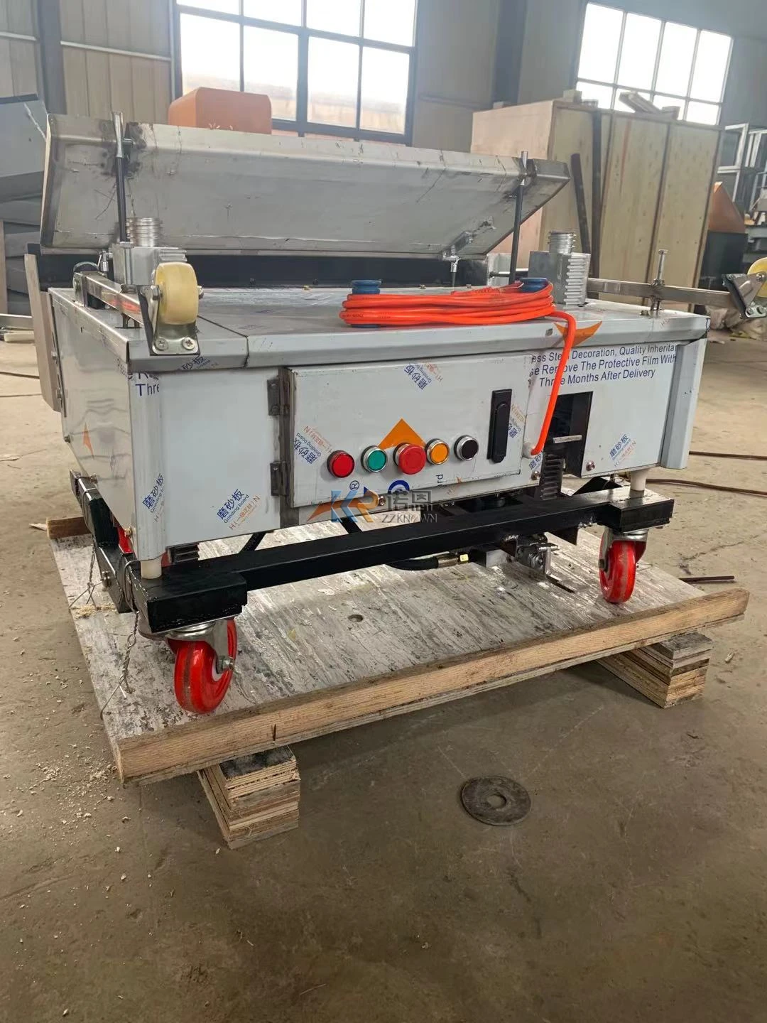 OEM Construction Width 800 mm Automatic Wall Cement Plastering Machine Plane Furniture Decoration Wall Painting Machine For Buil