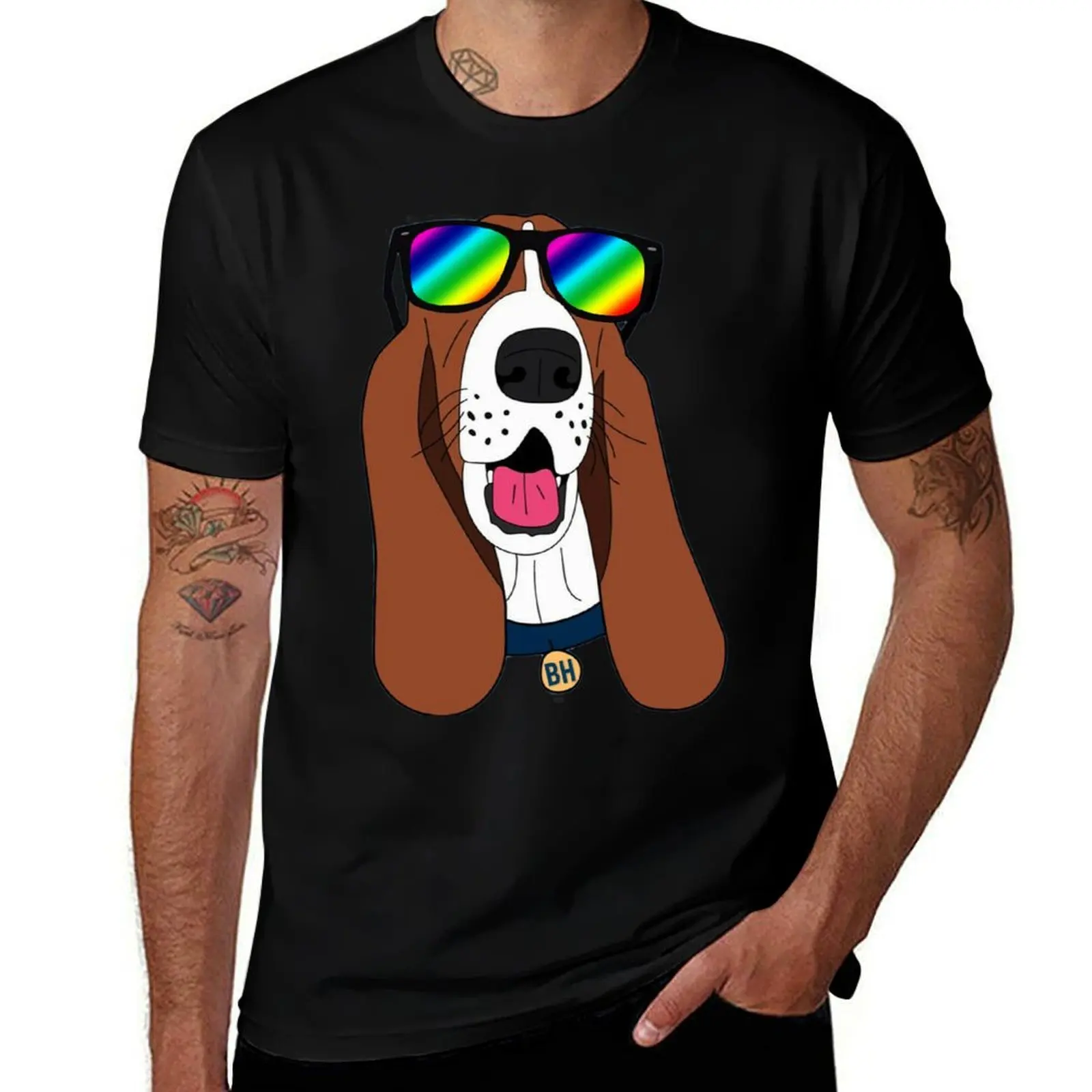 THE COOLEST STYLISH BASSET HOUND T-Shirt Casual Loose Fit Summer Tee Shirt T-Shirt