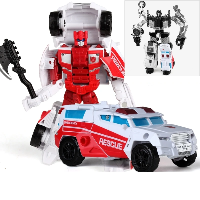 Haizhixing 5 IN 1 New Transformation Model Car Toy KO Anime Devastator Action Figure Robot Movie Kid Boy Gift IN STOCK A102