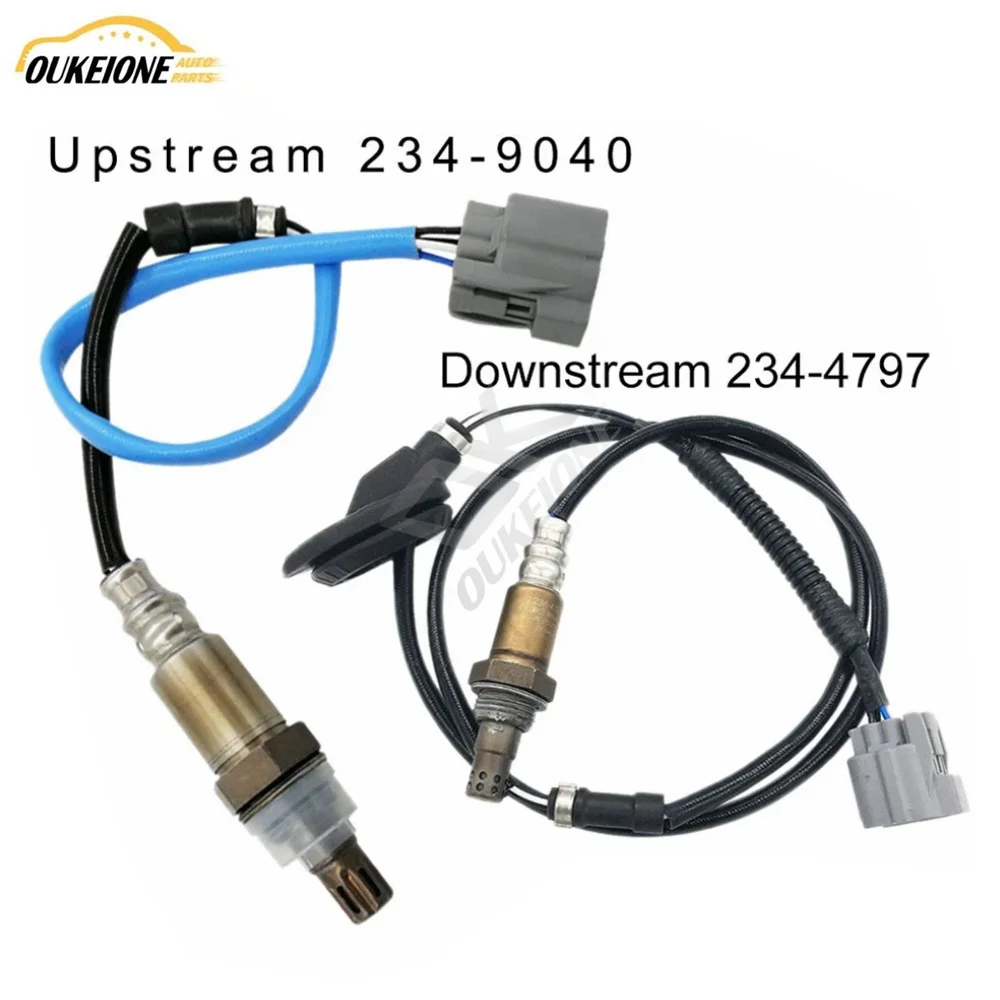 2Pcs Lambda Oxygen Sensor for Honda Accord EX LX DX SE 2.4L l4 2003 2004 2005 2006 2007 234-9040 234-4797 Upstream Downstream