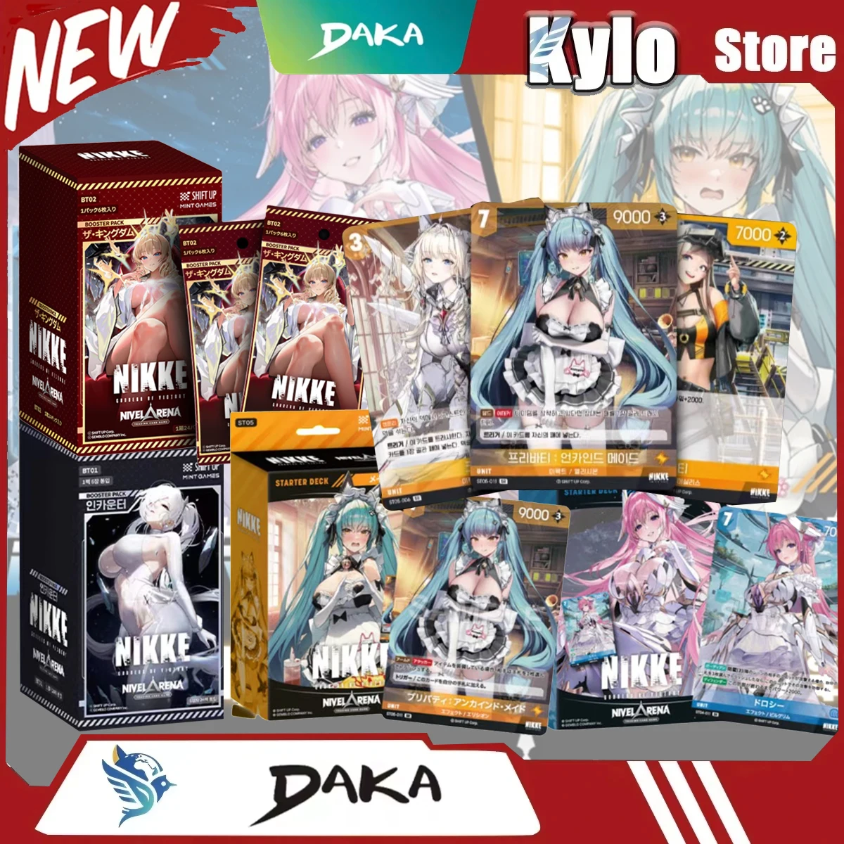 

Оригинальный NIKKE: Богиня Победы BT01-BT03 SB01, металлическая карта, редкая коллекционная карта аниме-игр, детские игрушки, подарок