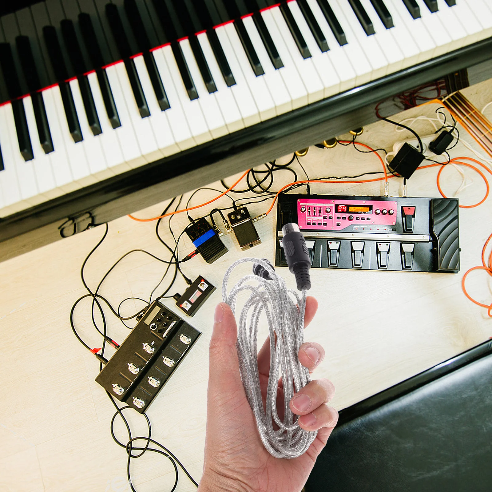 

5-Pin Midi Cable Professional Keyboard Connecting Cable Stable Music Signal Electric Drum Accessory Musical Instrument Line