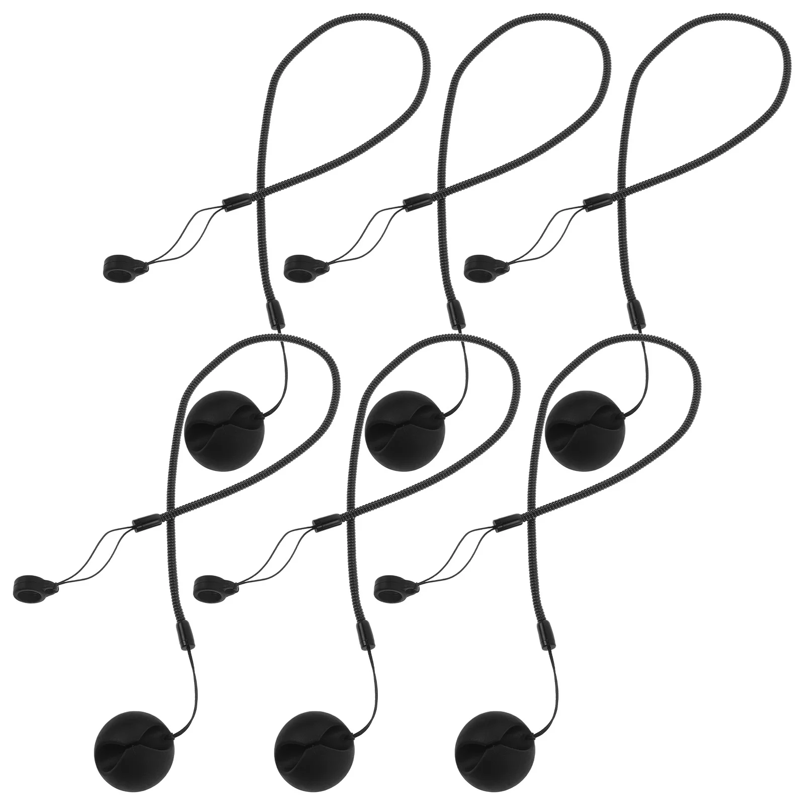 

6 шт., эластичный трос с защитой от потери: 17 дюймов, выдвижной поводок для стилуса для планшетов, планшетов, планшетов, настольный держатель для ручек с пружинным ремешком, буфер обмена