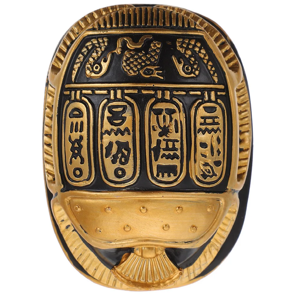 

Resin Scarab Beetle Figurine Decor Statue Craft Home Desktop Adornment Vintage Design Elegant Appearance Practical Photo