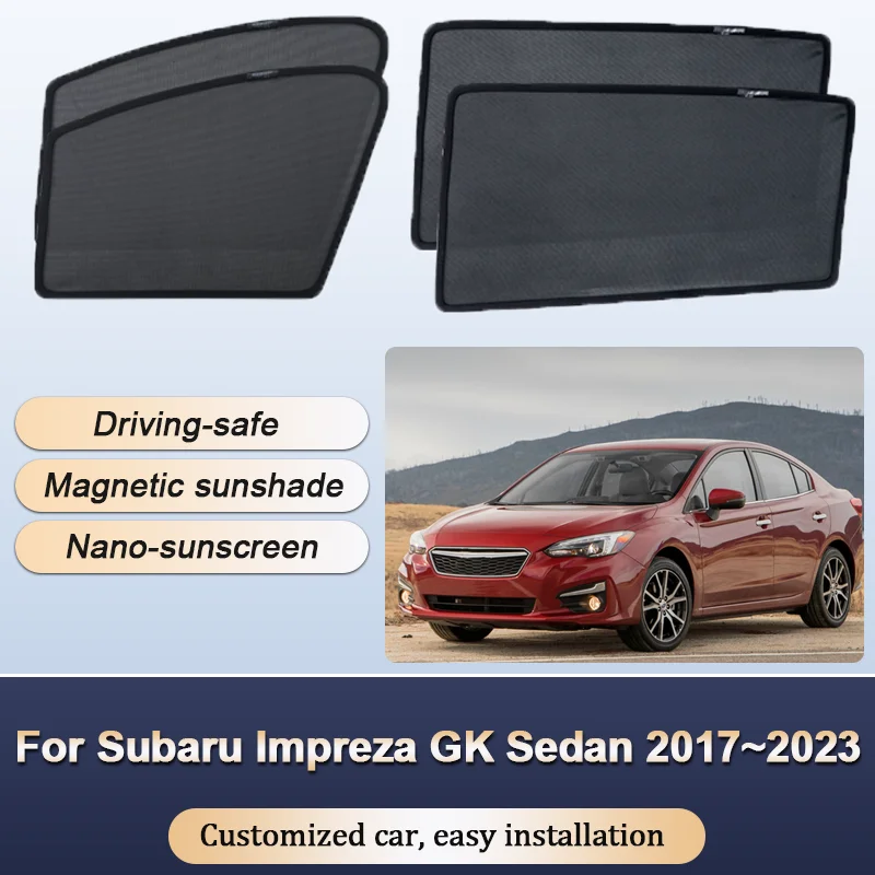 Sun Shade For Subaru Impreza GK Sedan 2017~2023 MK5 Car Sunshades Window Heat Insulation Curtains Anti UV Visor Auto Accessories