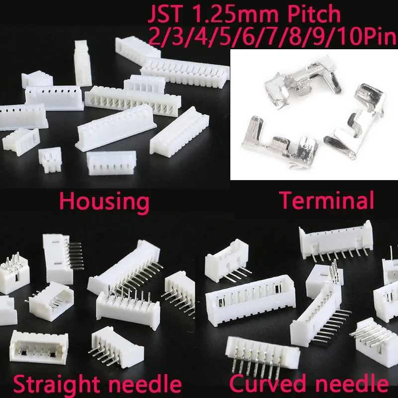 50Pcs/Lot Jst 1.25M…