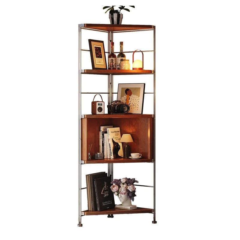 Medieval corner rack triangular cabinet living room corner cabinet