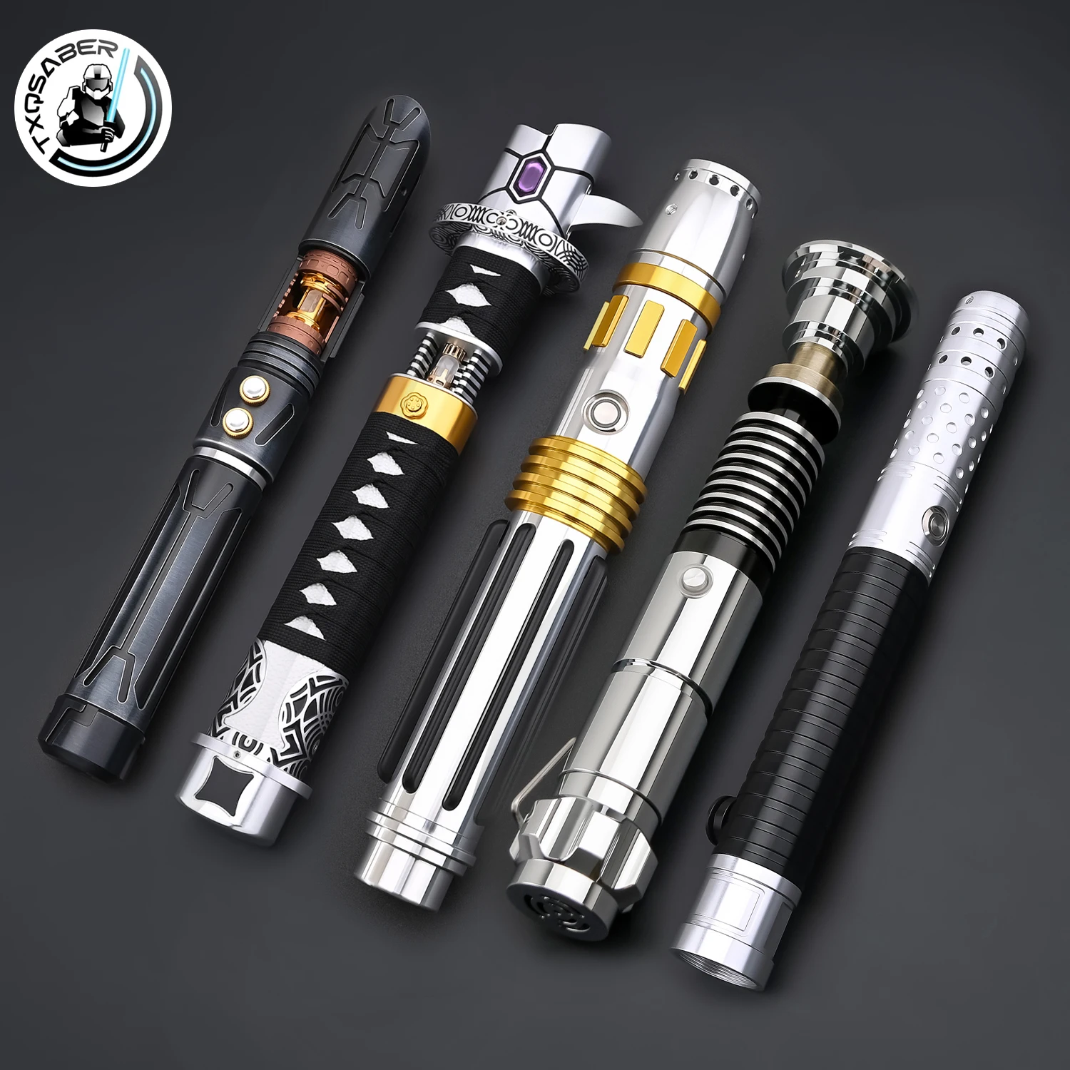 poignee-vide-en-alliage-d'aluminium-txqsaber-sans-lame-pour-windu-se-dark-katana-ronin-se-anakin-se-cal-se-relic-hunter-30-types-de-poignees