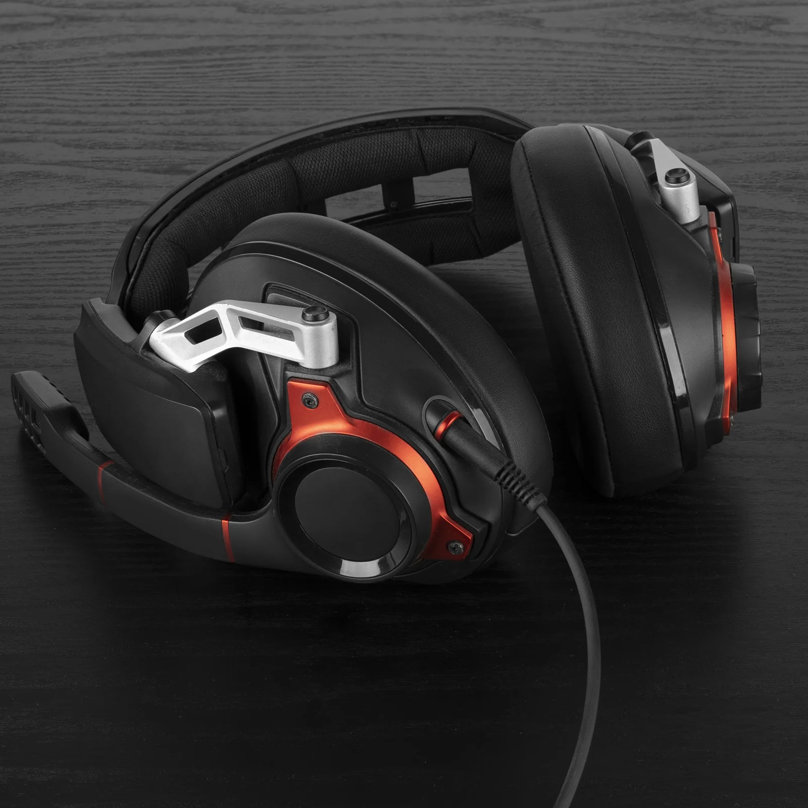 Geekria kabel Headset Gaming QuickFit dengan mikrofon kompatibel dengan Sennheiser GSP 300, 350, 500, kabel 600