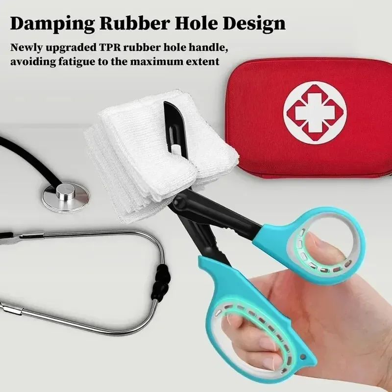 

Medical Scissors Bandage Scissors Trauma Shears for Nurses, 7.5" Fluoride Coated Non-stick Blades Nursing EMT Students First Aid