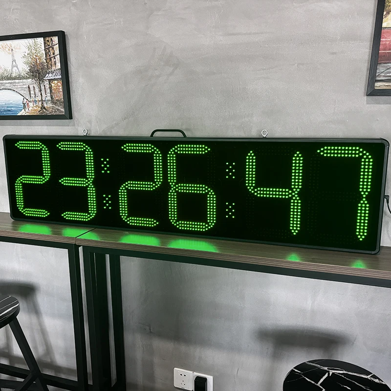 CP30 Double Sided Led Digital 6 Digit Display 12 Inch Waterproof Programmable Marathon RFID Race System 3