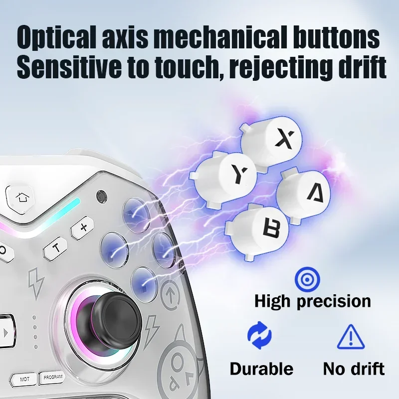 For Switch Pro Controller Joystick For Switch Game Console 6-Axis Handle Hall effe PC Android IOS Wireless Bluetooth Gamepad