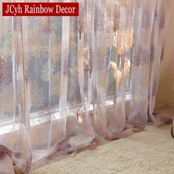 Japanese Style Sheer Tulle Curtains For Living Room Burnout Curtains For Children Bedroom Window Kitchen Curtains Blinds Drapes