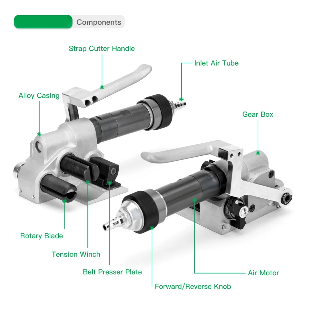 

YOUNGSUN XW-50 Pneumatic Polyester Cord Strapping Band Machine Factory Baler Binding Tool Case Packing Machine