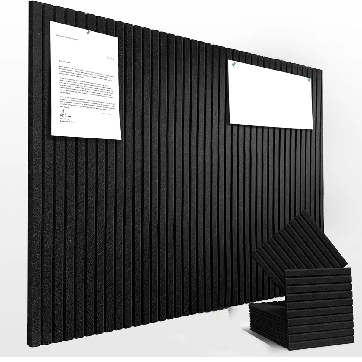 Large Cork Bulletin Board Felt Wall Panels Decor Tiles Acoustic Pin Note Panel Soundproof Corcho Pared for Wall ﻿Home Decorative view 6