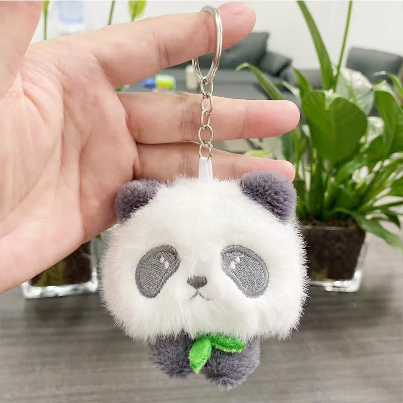 Knuffels Pluche Schattige Kleine Panda Hanger Pluche Speelgoed Pop Rugzak Hanger Sleutelhanger Kawaii Mode Brithday Cadeau Voor Vriend