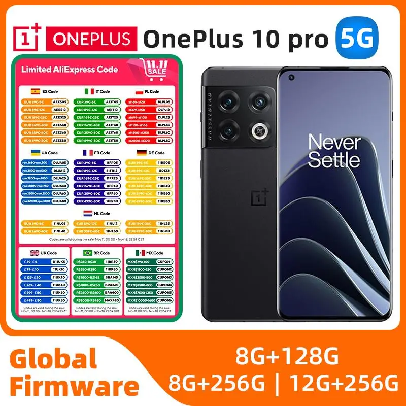 Top OnePlus 10 Pro 10pro 5G Global ROM AMOLED Display 8GB 128GB Snapdragon 8 Gen 1 80W SUPERVOOC used phone