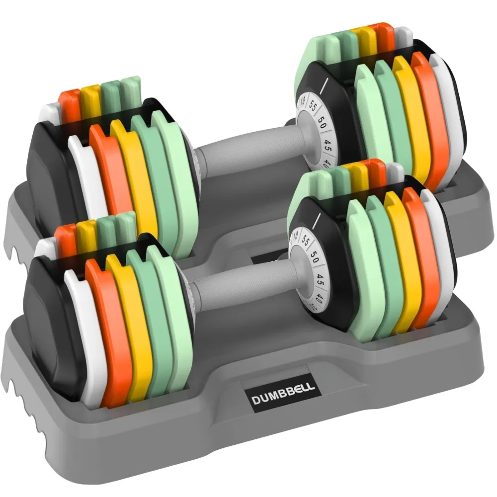 Adjustable Dumbbell Set Pair for Home Gym Fitness