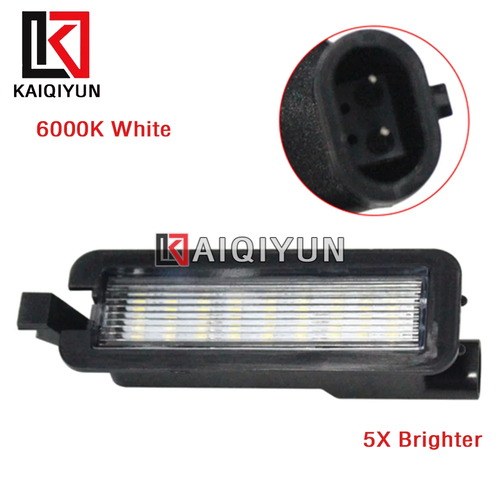 LED License Plate Light For Dodge Charger Challenger Chrysler 300 Pacifica Jeep Compass 2015-2022 6000K White 1Pc  68211290AB