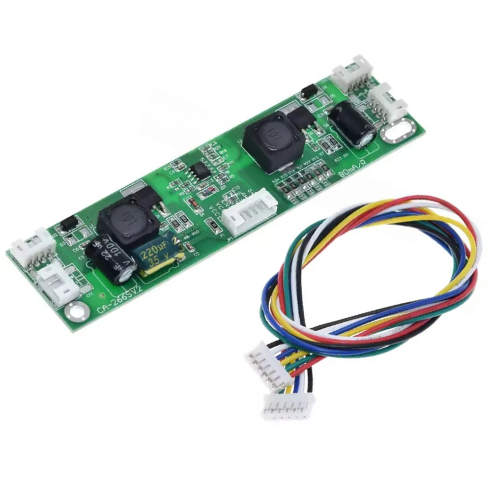 Constant current boost board for LED TV backlight with automatic voltage adaptation and multiple current adjustment options