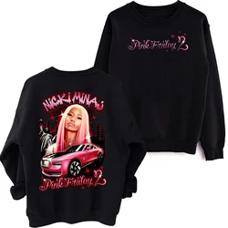 Nicki Minaj Sweatshirt Nicki Minaj Pink Friday 2 Crewneck Hoodie Nicki Minaj Merch Oversized Sweatshirt Pullover Tops