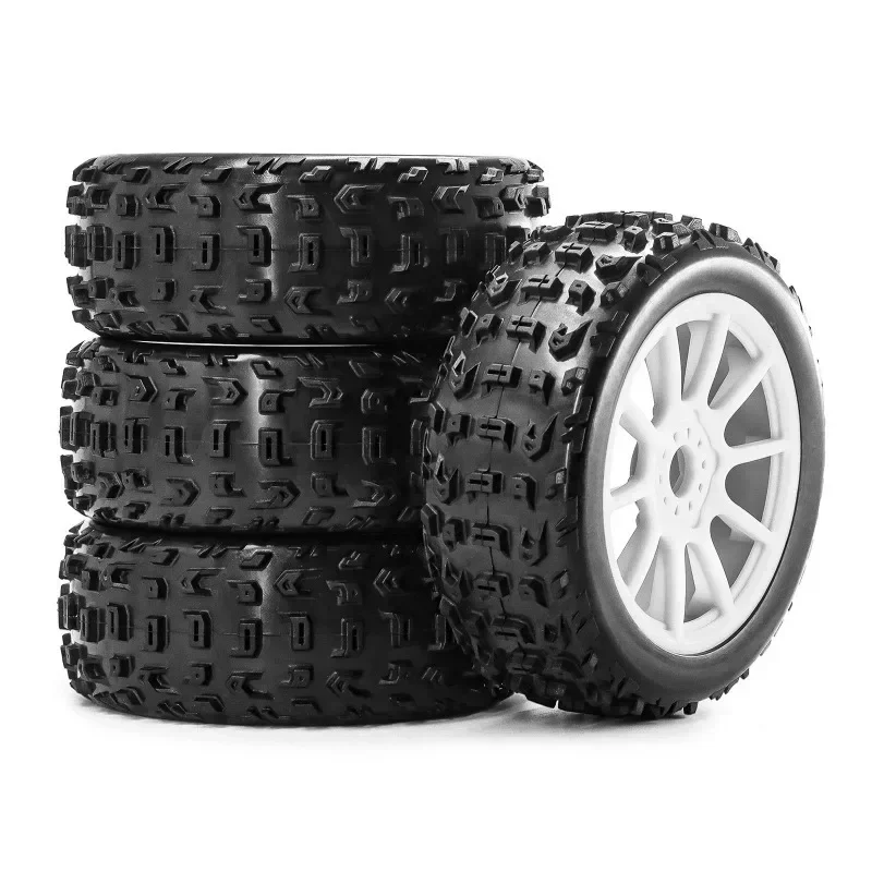 

4pcs 118mm 1/8 RC Off-Road Buggy Tires Wheel 17mm Hex for ARRMA Typhon Talion Trxs Kyosho HPI WR8 HSP RC Car